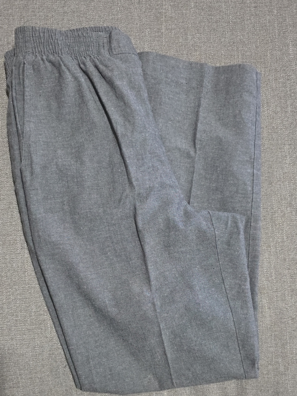 Alfred Dunner 8 P Gray Pants Elastic Waist